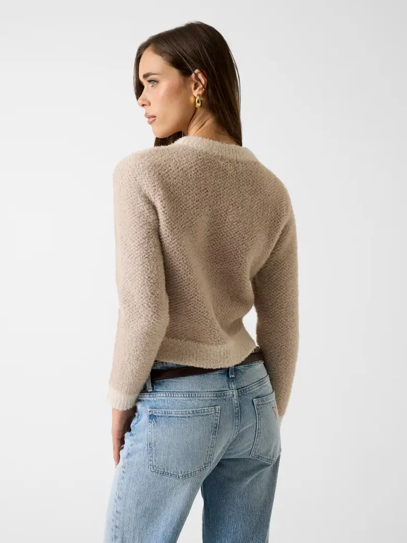 Pullover beige / beige chiaro miniatura 3
