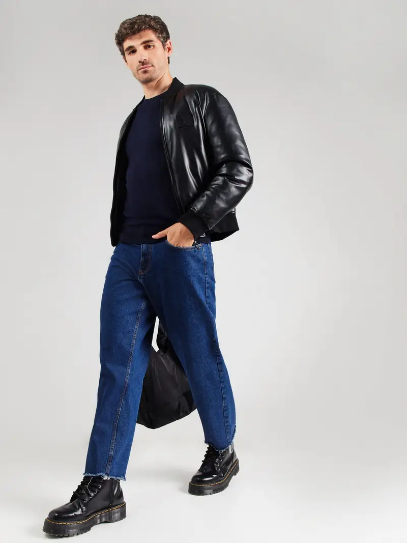 Pullover Daniel blu scuro miniatura 2