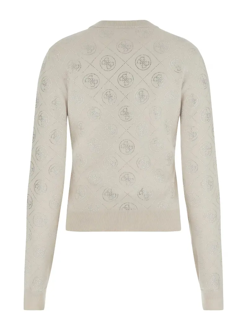 Pullover grigio chiaro / argento miniatura 2