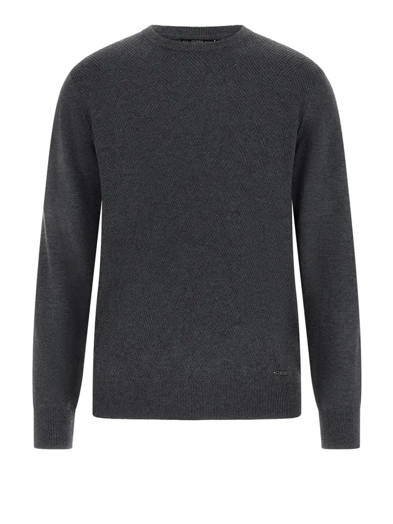 pullover guess jamaar da uomo - grigio