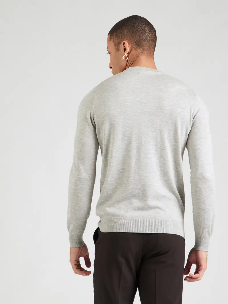 Pullover 'HAMMOND' grigio chiaro / bianco miniatura 3