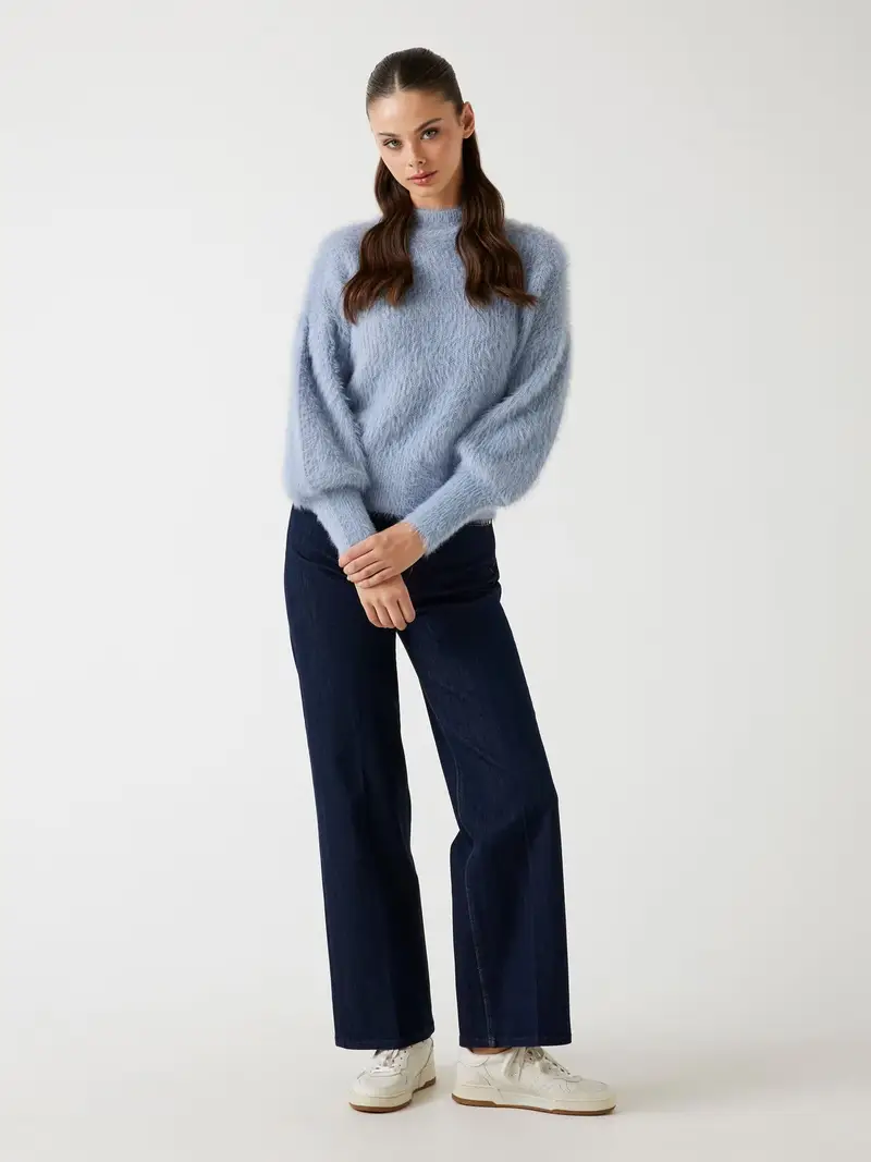 Pullover Keyla blu colomba miniatura 3