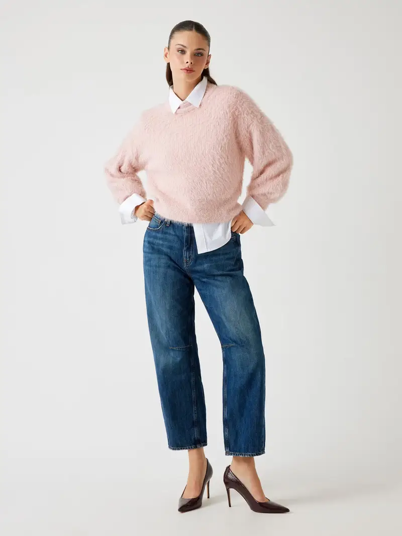 Pullover Keyla rosa miniatura 3