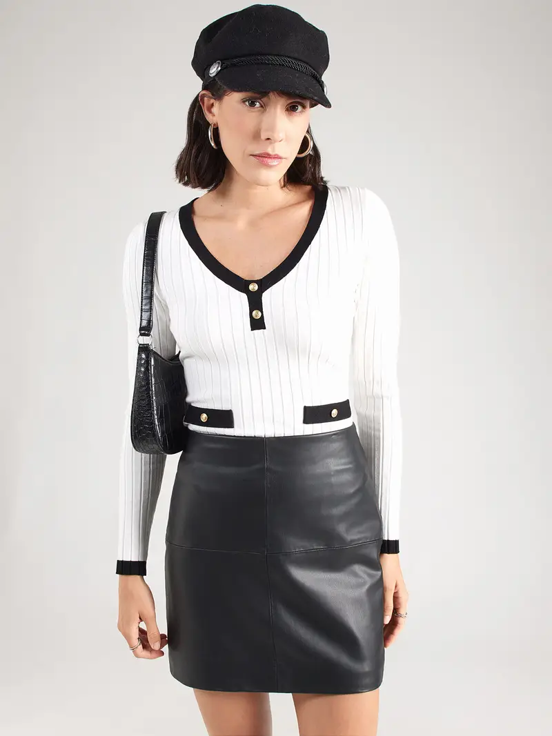 Pullover LAUREL crema / nero miniatura 2