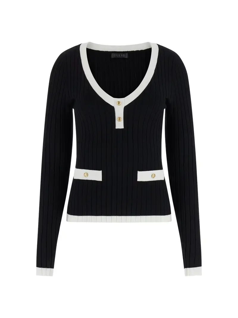 Pullover LAUREL nero / bianco