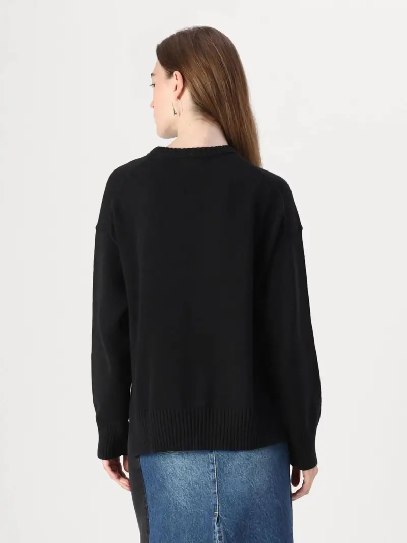 Pullover nero miniatura 3
