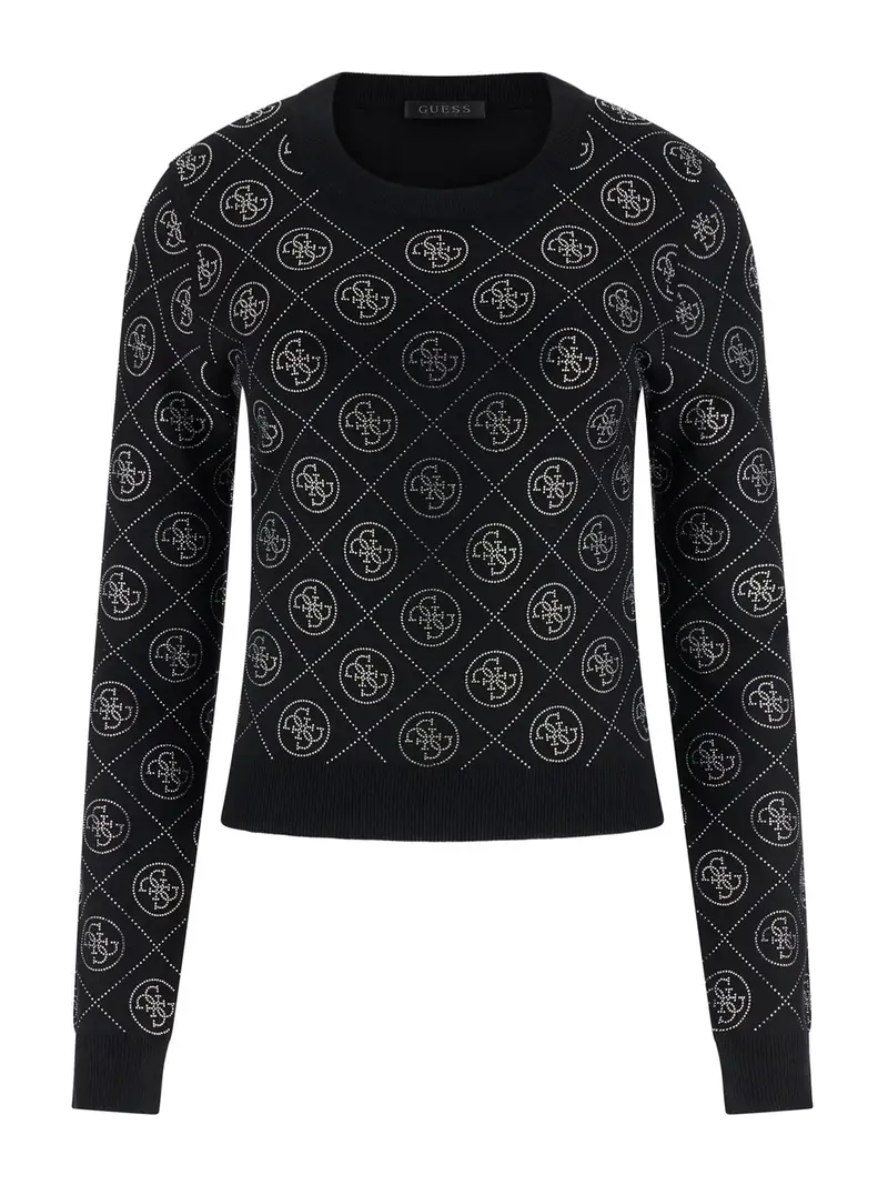 Pullover nero / argento