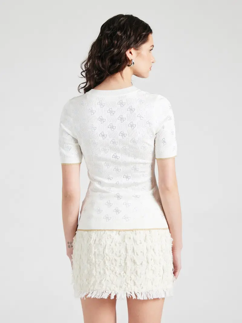 Pullover 'Rosie' argento / bianco miniatura 3