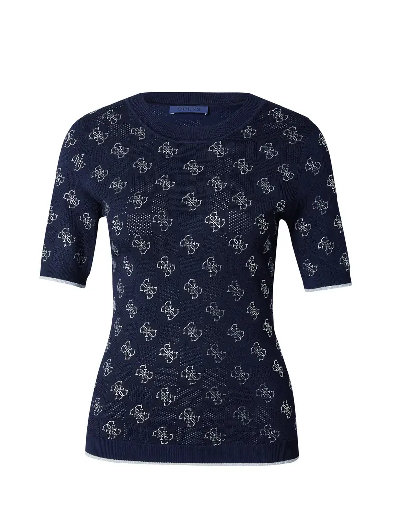 GUESS Pullover 'Rosie'  blu scuro / argento