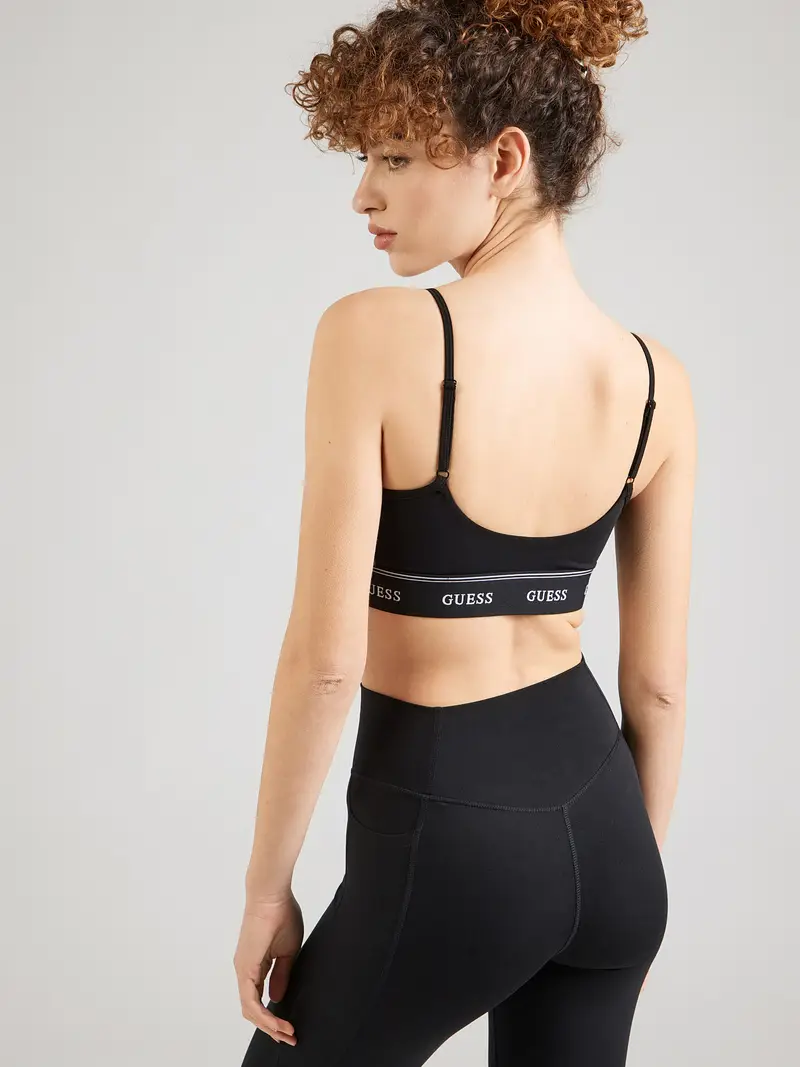 Reggiseno sportivo ALBA nero / bianco miniatura 3