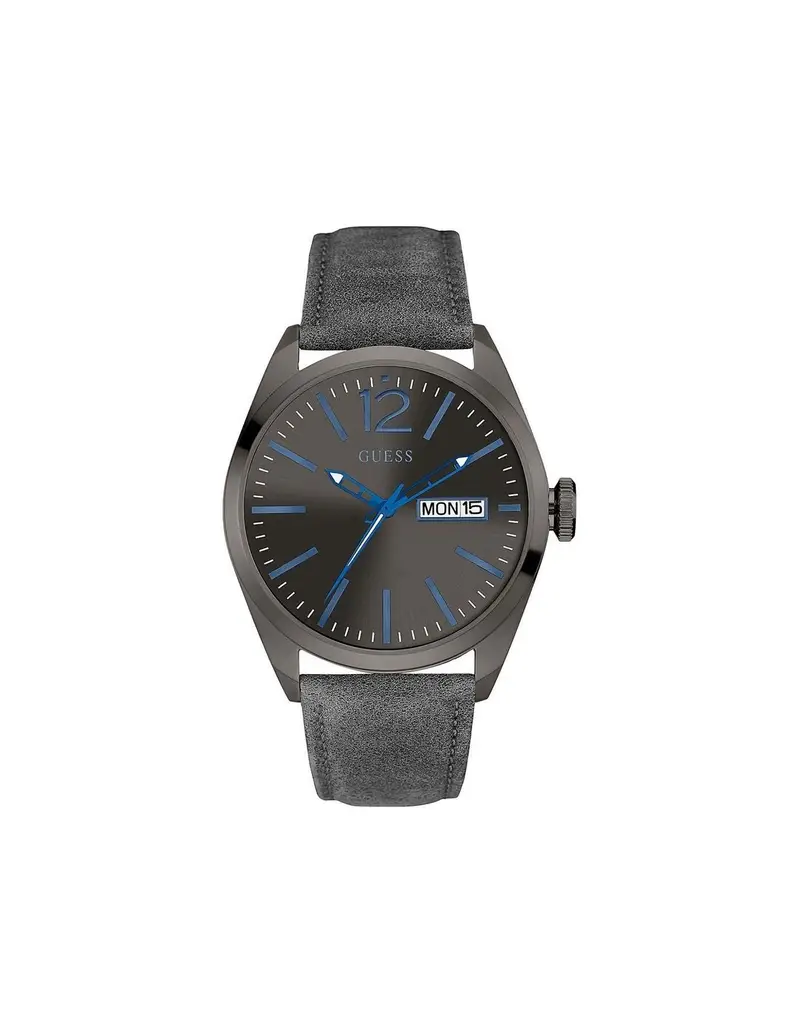 SALDI Orologio GUESS Gent in pelle e acciaio - W0658G6 Grey