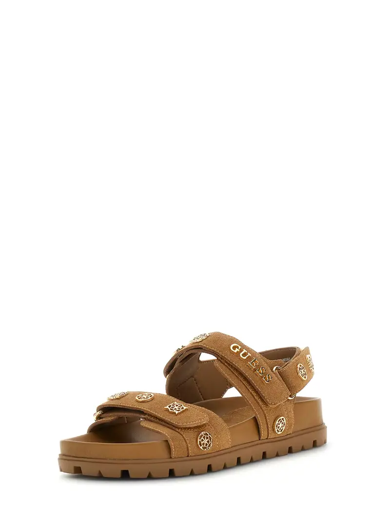 Sandalo con cinturino 'FLORIZI' cognac