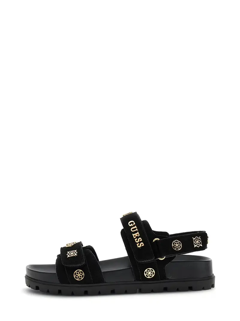 Sandalo con cinturino 'FLORIZI' oro / nero miniatura 2