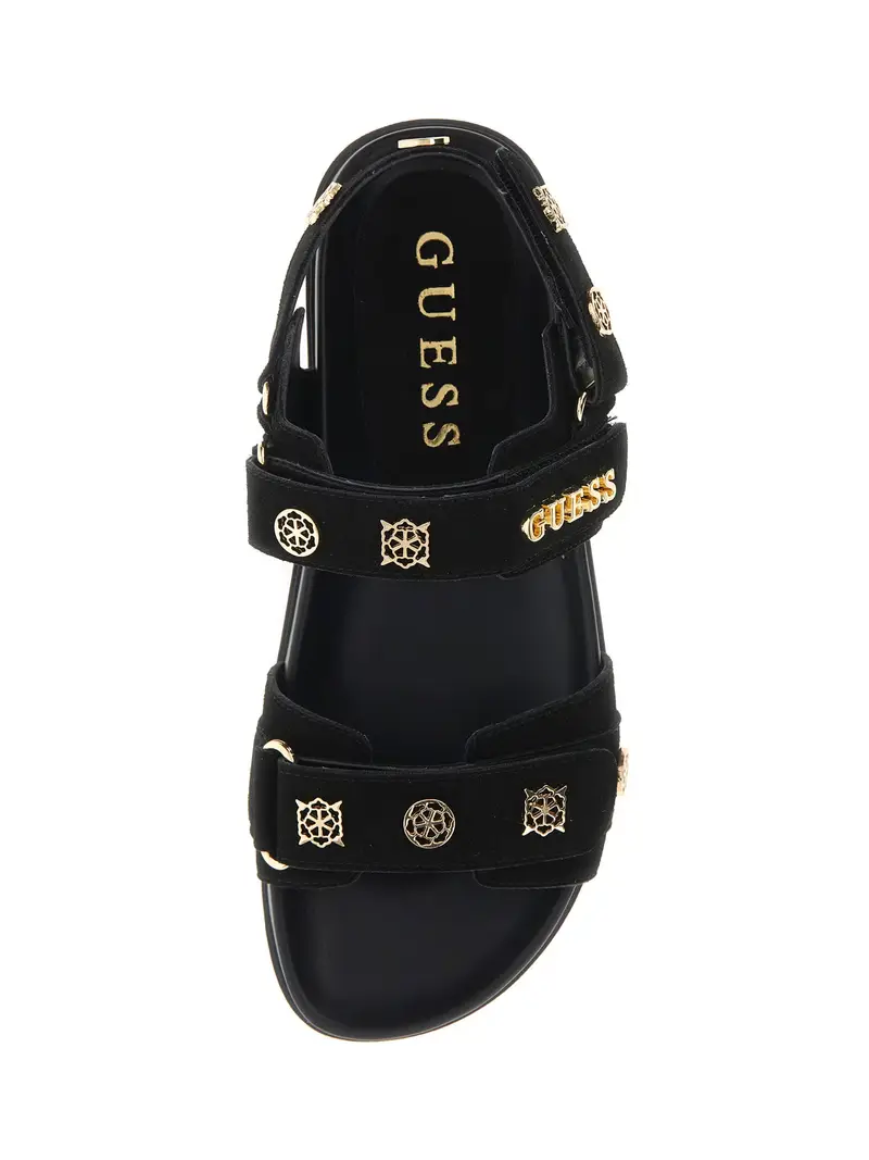 Sandalo con cinturino 'FLORIZI' oro / nero miniatura 3