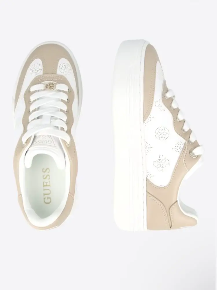 scarpe bianche donna logo all over miniatura 2