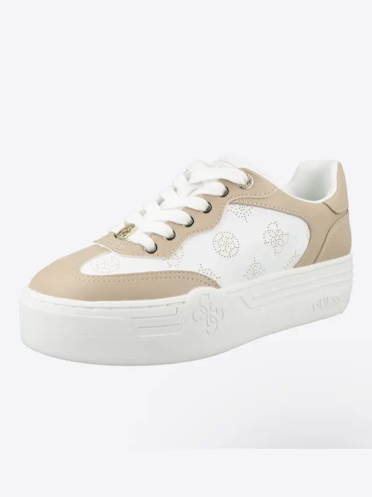 scarpe bianche donna logo all over miniatura 3