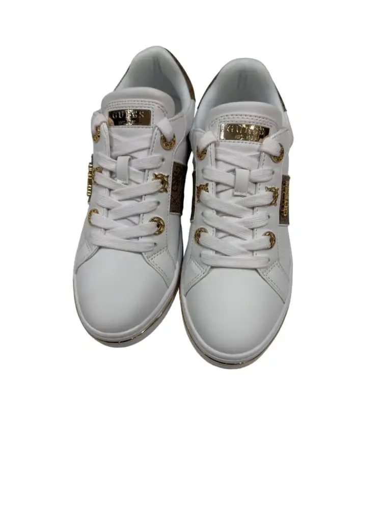 scarpe bianche donna mini logo miniatura 3