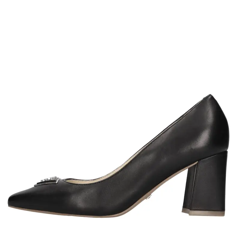 Scarpe con Tacco Nero Nero Neri e Grigi