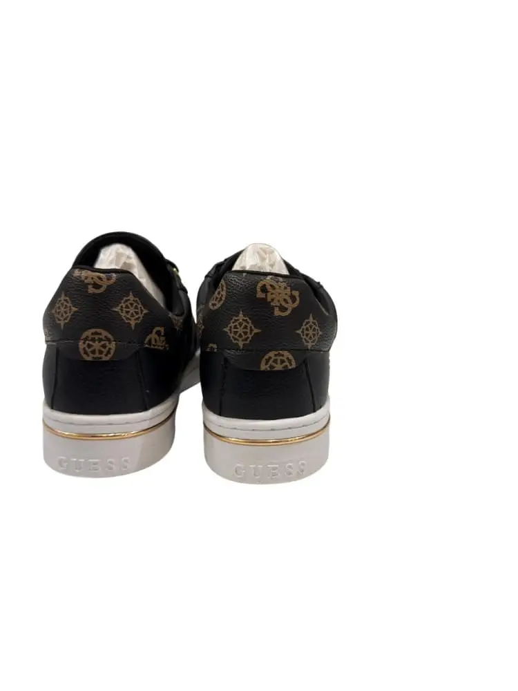 scarpe nere donna con logo miniatura 2