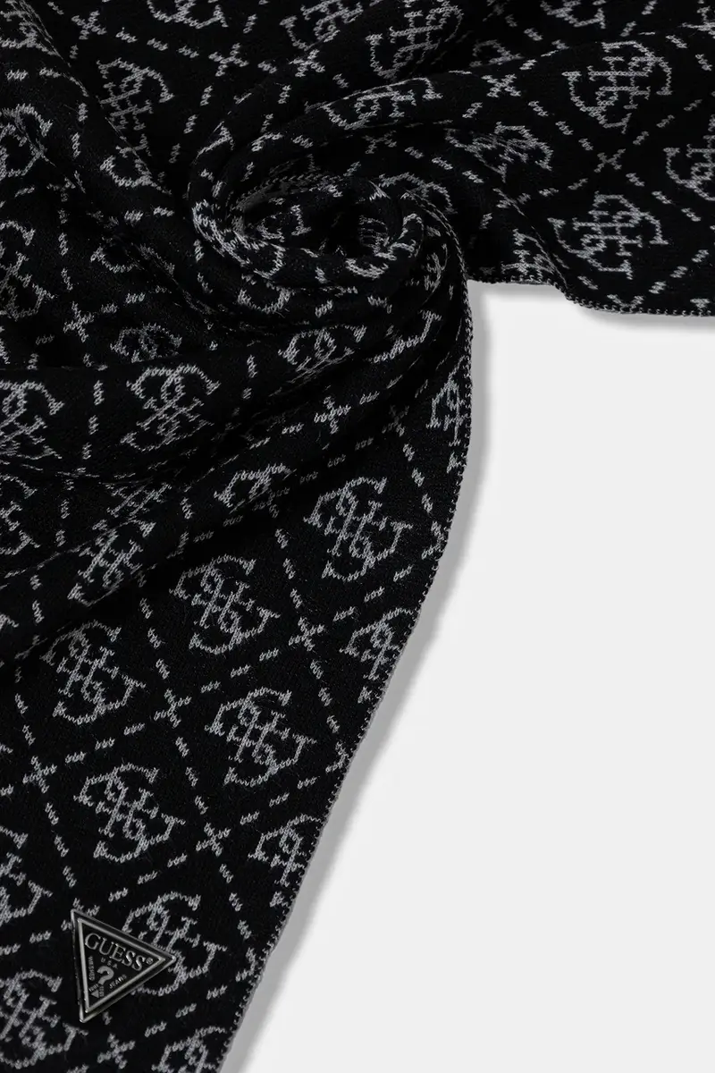 sciarpa con aggiunta di lana 4G uomo colore nero M5BZ19 Z0442 miniatura 3