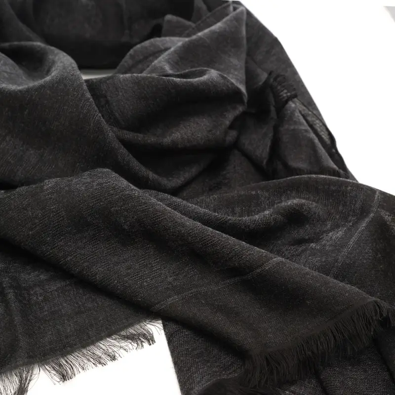 sciarpa da uomo con maxi logo 4g nera miniatura 2