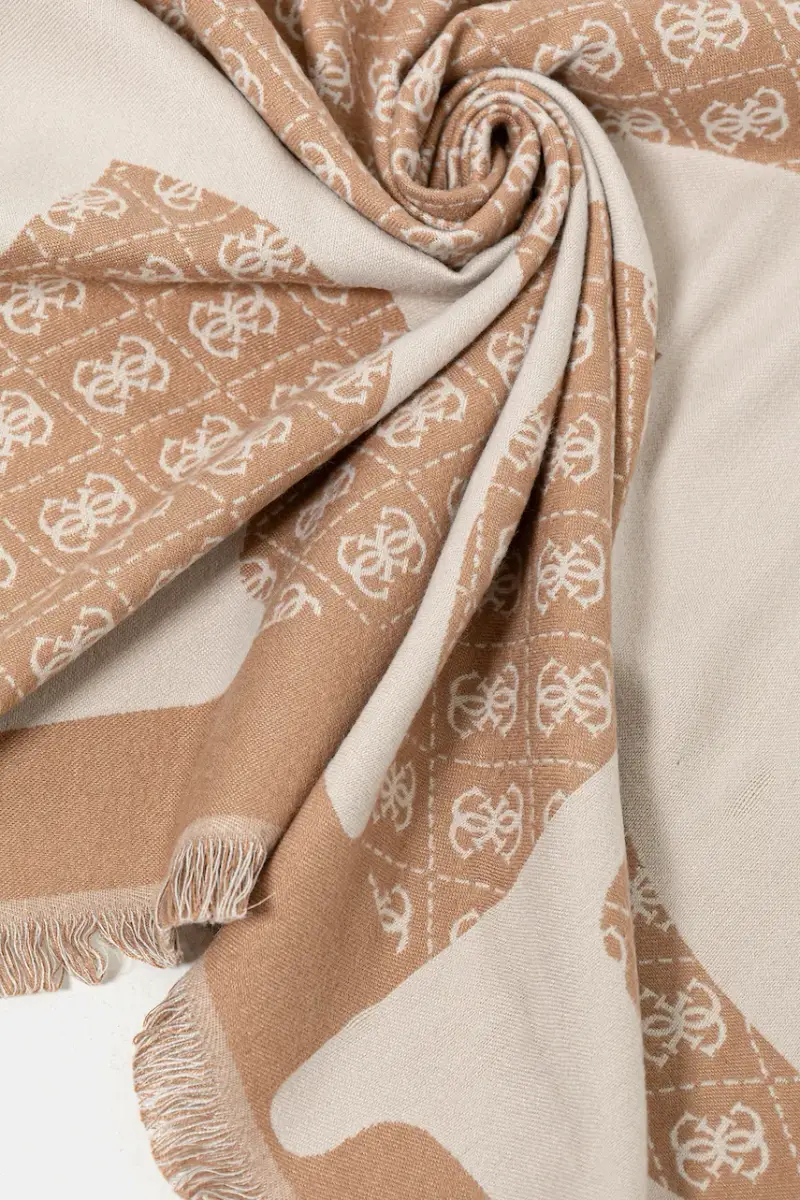 sciarpa donna colore marrone AW5418 POL03 miniatura 2