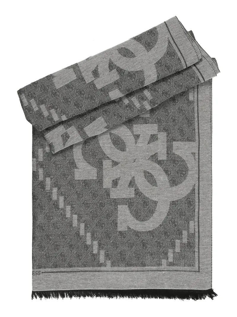 GUESS Sciarpa  grigio / grigio scuro / nero