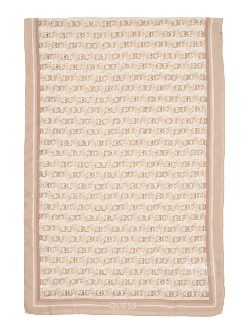 Sciarpa KARNILLA beige chiaro / cappuccino / bianco miniatura 2