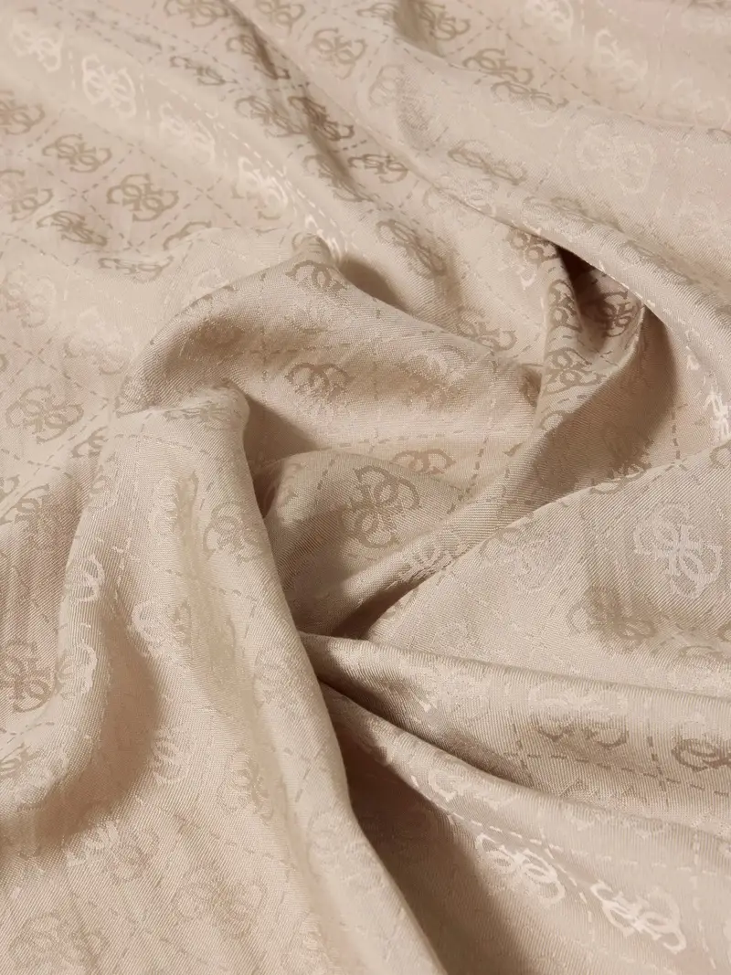 Sciarpa LEONA beige / mocca miniatura 2