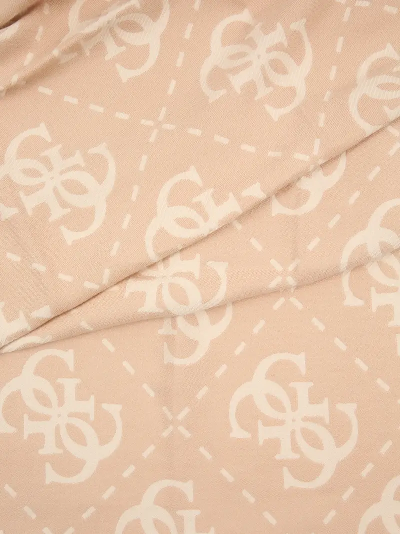 Sciarpa NOELLE II beige / bianco naturale miniatura 2