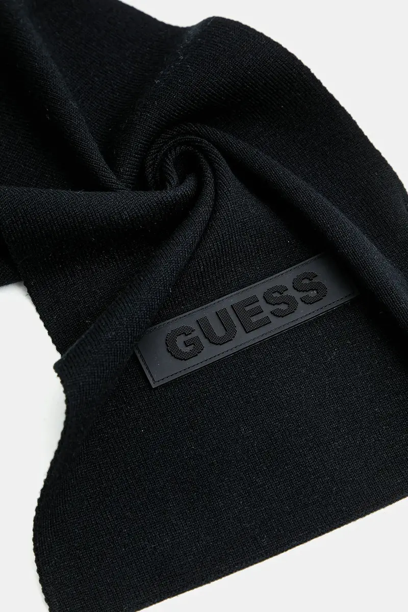 sciarpa uomo colore nero AM9570 POL03 miniatura 3