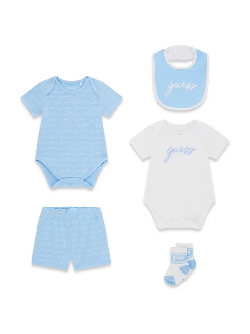 Set blu chiaro / bianco