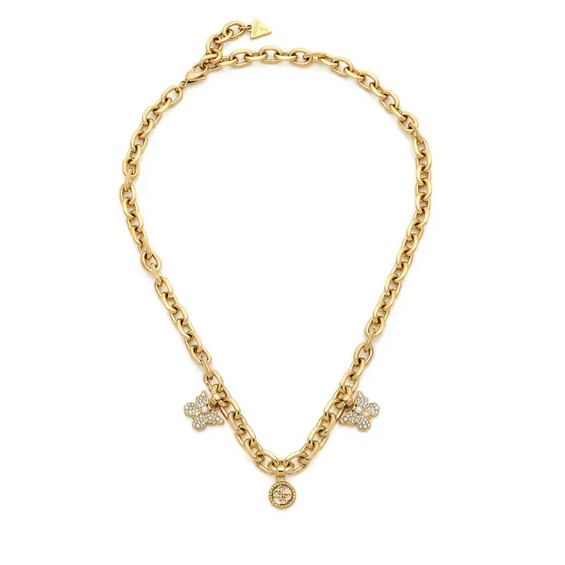 Set collana e orecchini Guess JUBN06 129JW Oro