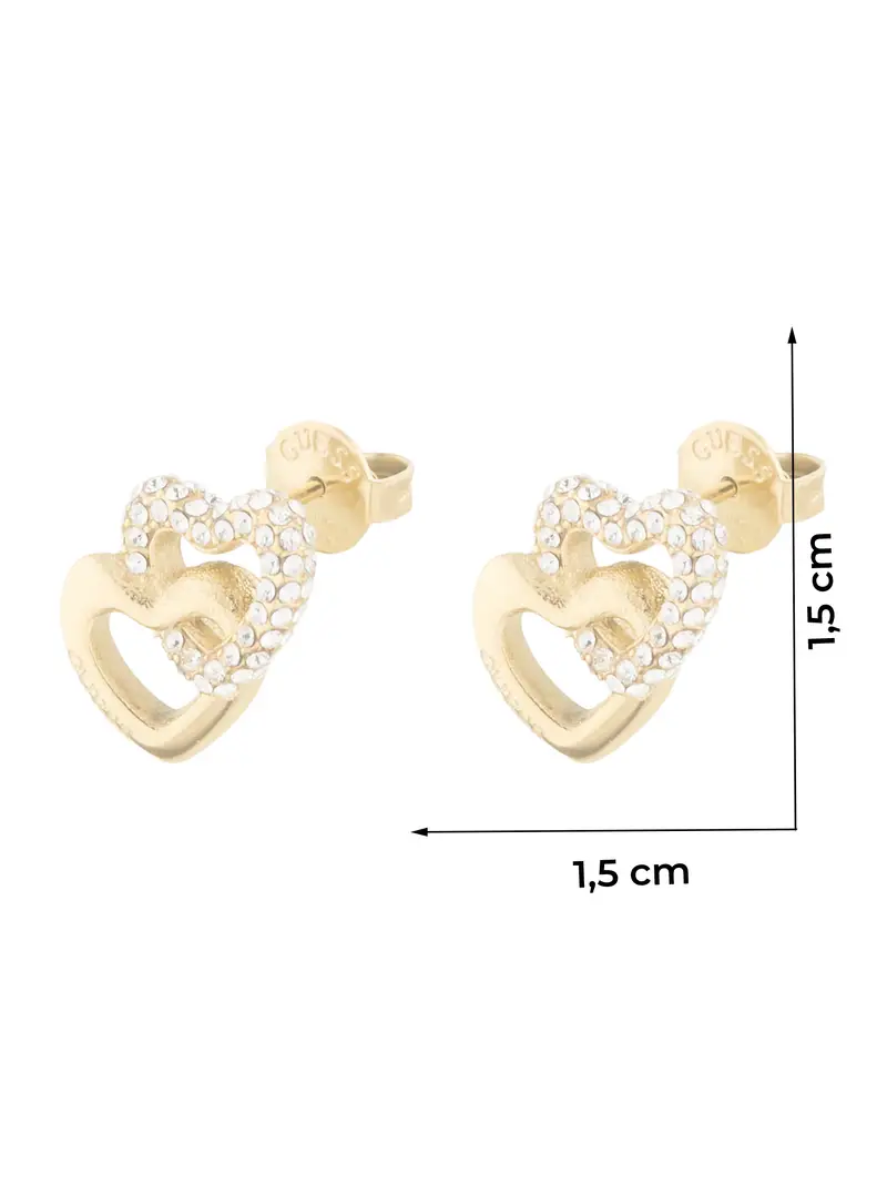 Set di gioielli oro / trasparente miniatura 2