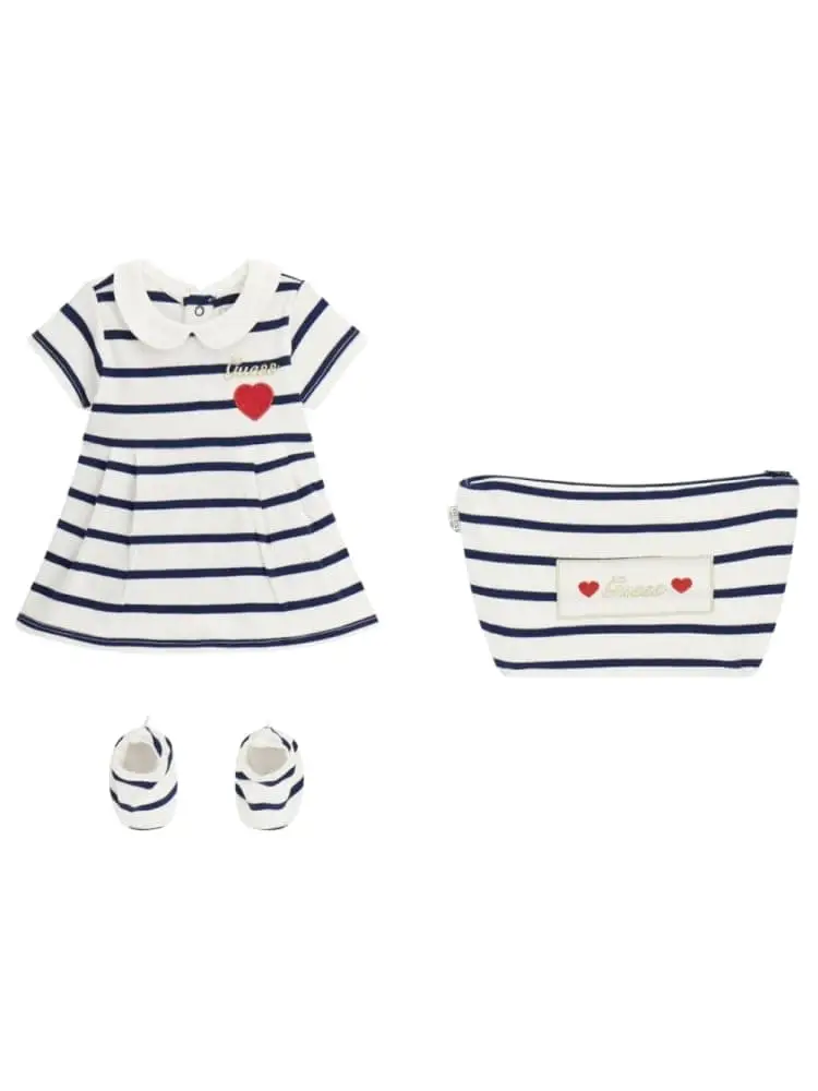 set multicolor neonata logo sul davanti