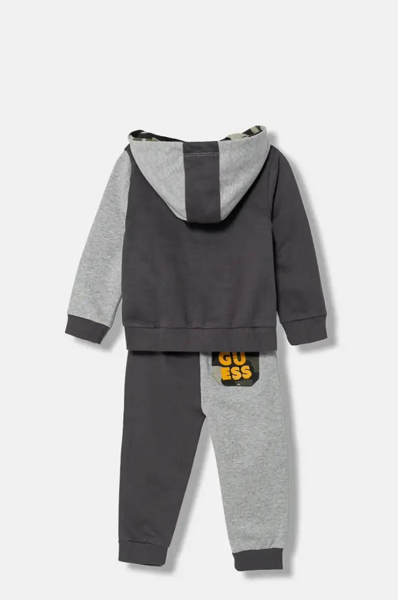 set tuta bambino in cotone pacco da 2 Grigio miniatura 2