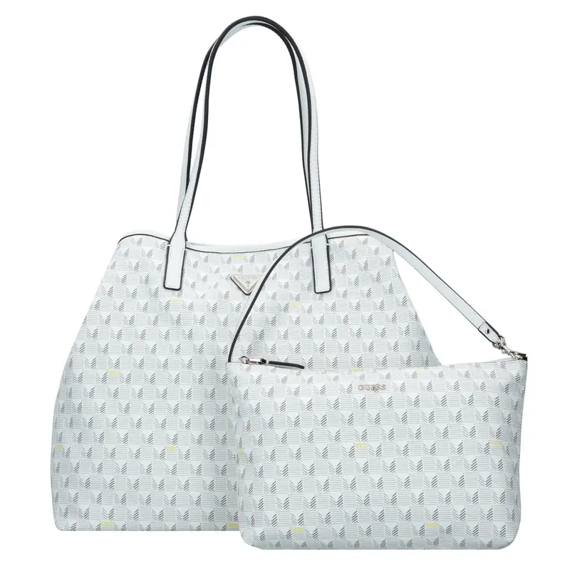 GUESS Shopper 'G Wave II' beige / bianco