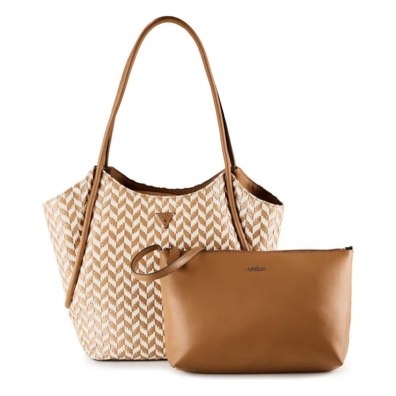 Shopper Tessi crema / marrone