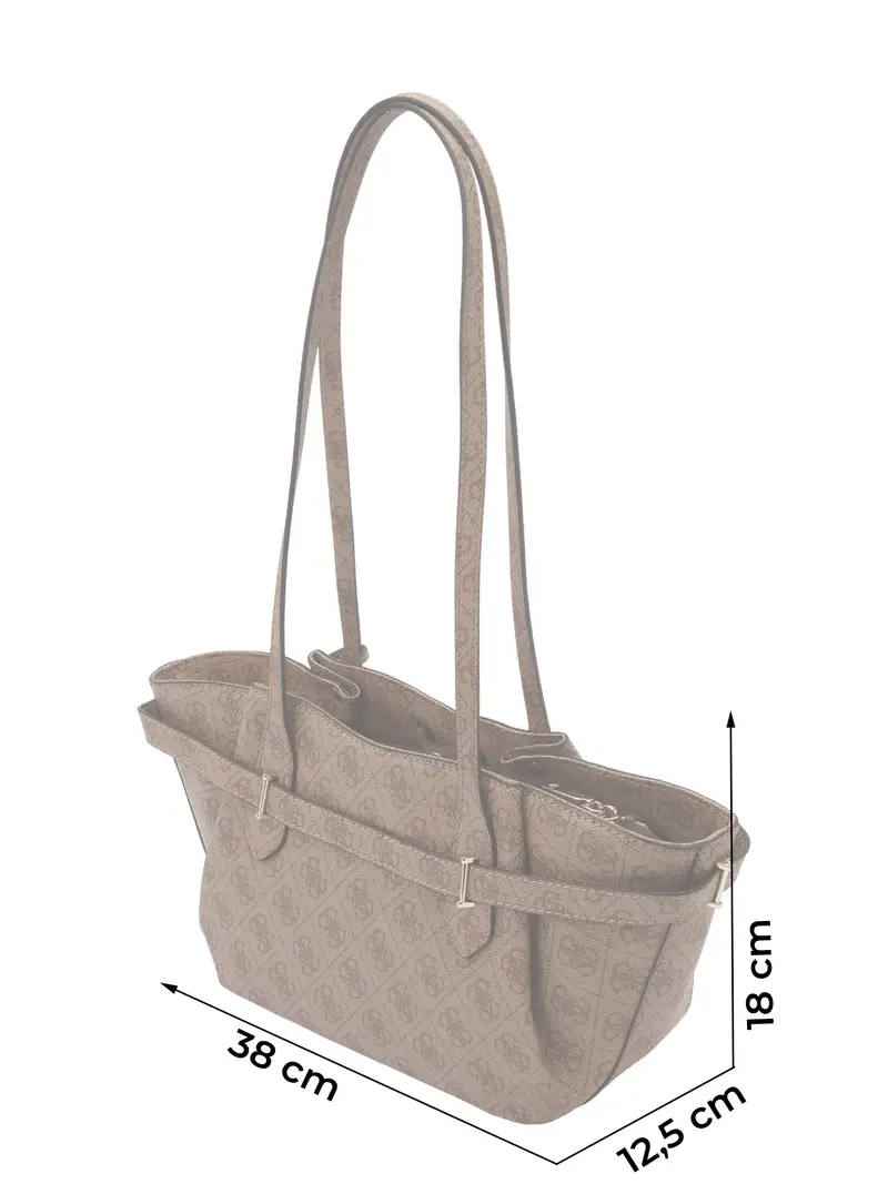 Shopper 'YESBA GRLFRND' beige scuro / marrone miniatura 2