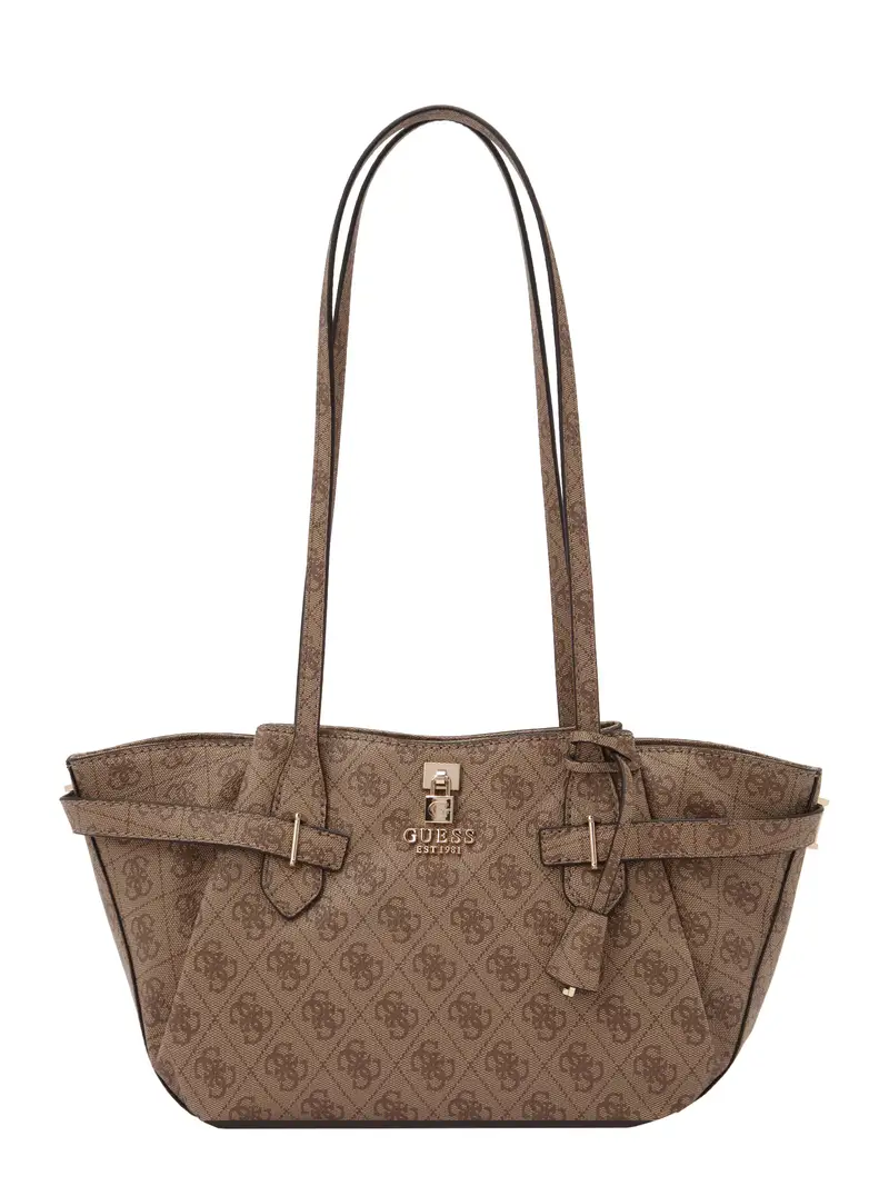 Shopper 'YESBA GRLFRND' beige scuro / marrone