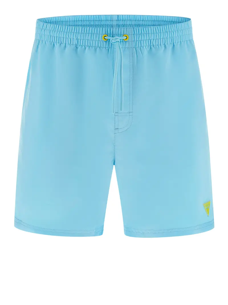 shorts mare guess swimtrunk da uomo - celeste