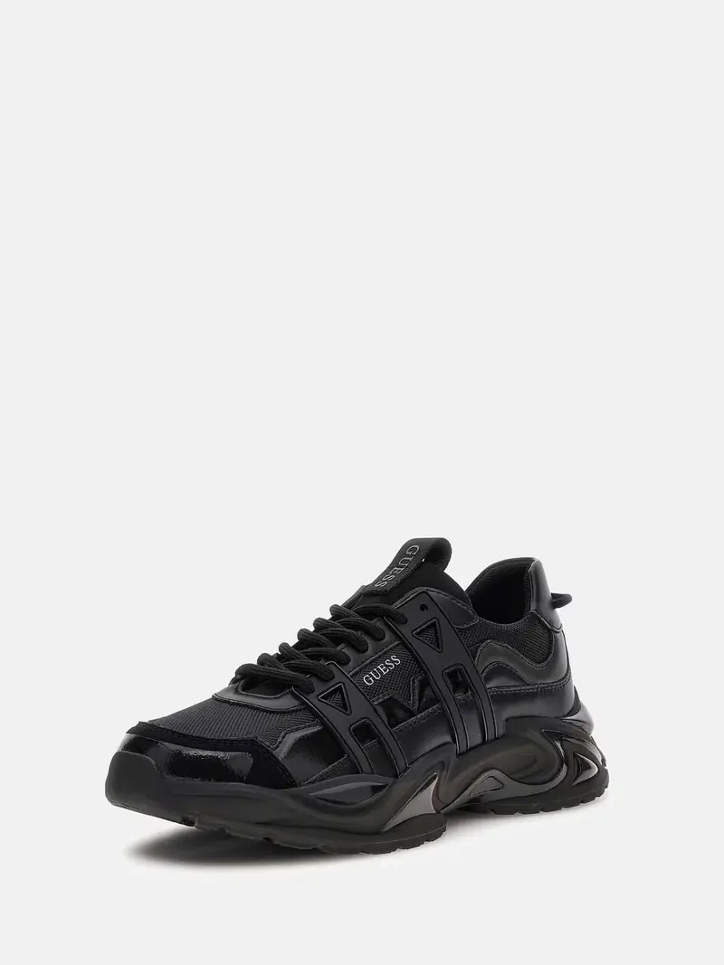 Sneaker bassa 'Belluno' nero / bianco miniatura 2