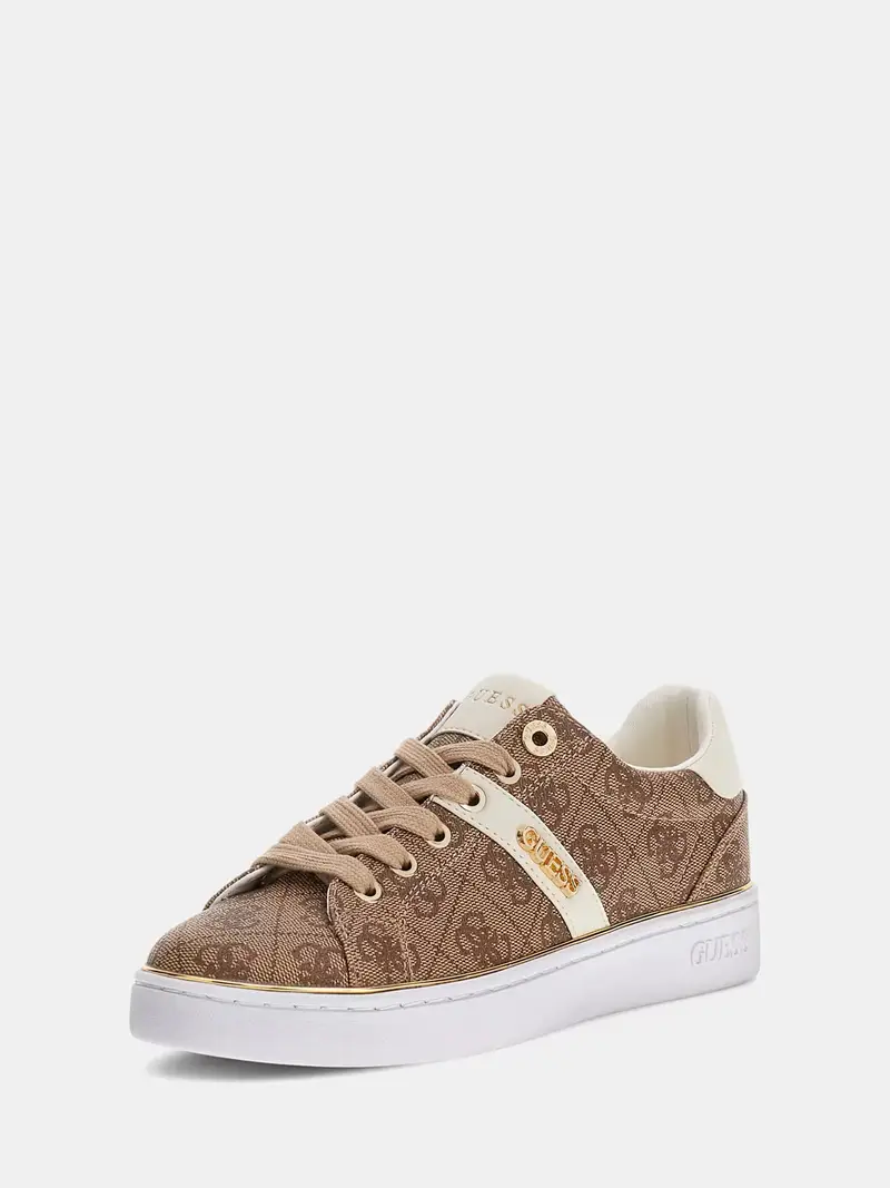 Sneaker bassa Britz beige / camello miniatura 2