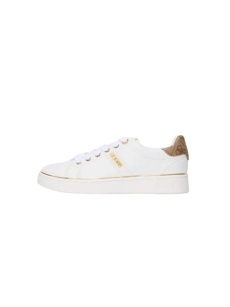 Sneaker bassa 'BRITZ' cappuccino / oro / bianco
