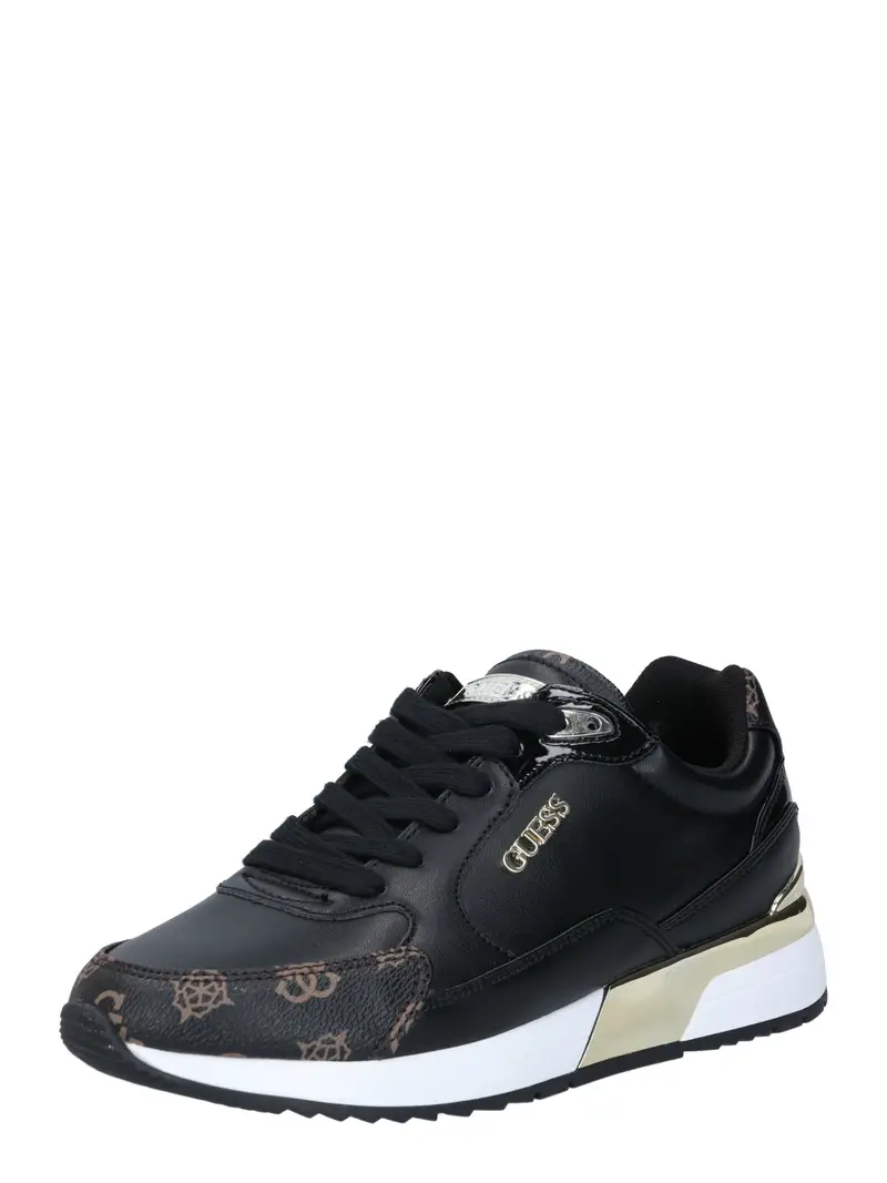 GUESS Sneaker bassa  marrone / oro / nero