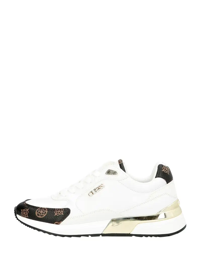 Sneaker bassa 'MOXEA' marrone / marrone scuro / bianco