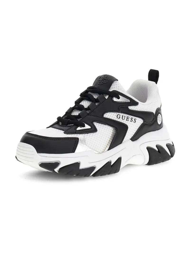 Sneaker bassa 'NOTISS' nero / argento / bianco