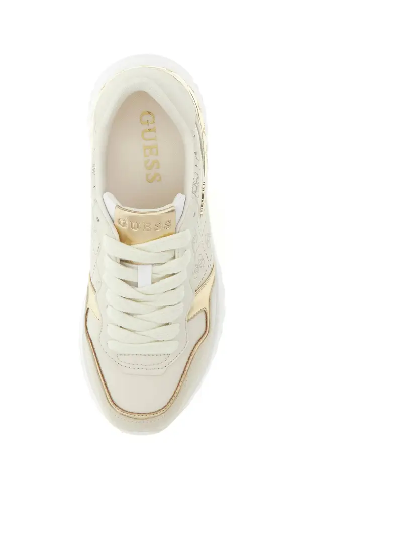 Sneaker bassa VINSA5 beige / crema / oro miniatura 3