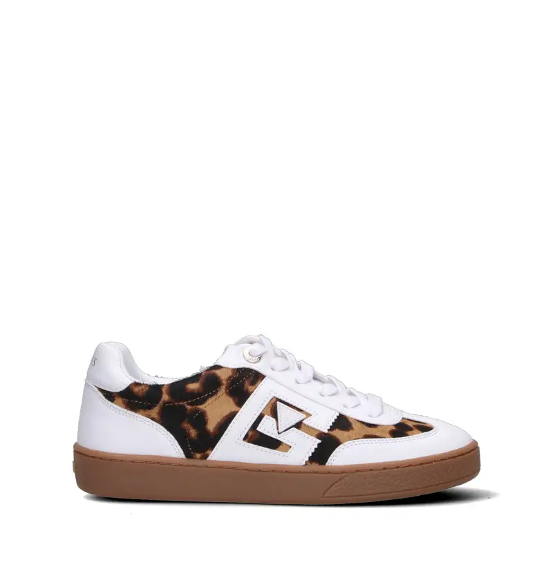 Sneaker donna bianca/leopardata Vario