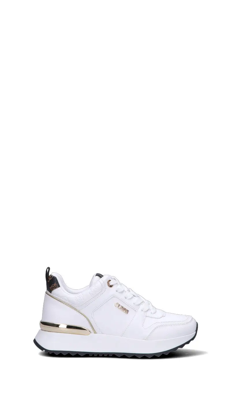 Sneaker donna bianca, nera e oro Vario